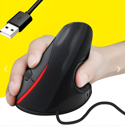 Mouse Vertical Ergonómico De Cable Usb